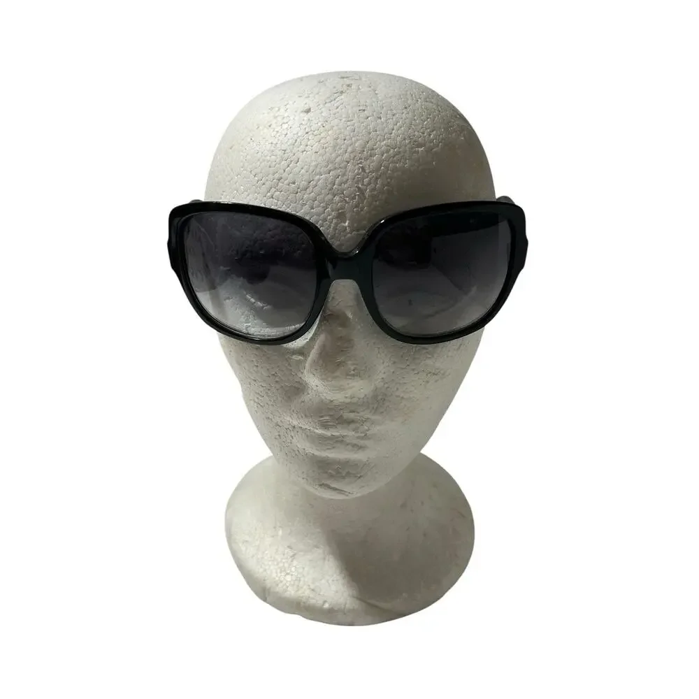 Dior Black Square Frame Sunglasses w/Gold Accents DiorMitzA3 EUC